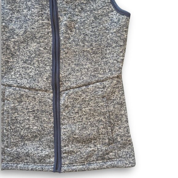 Women's Mountain Hardwear Blue Gray Heathered Vest Size 8 - Picture 4 of 7